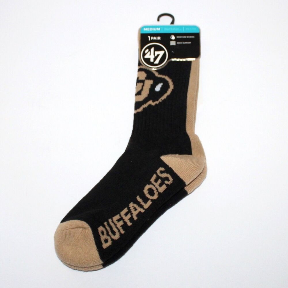 University of Colorado Buffaloes 1 Pair Socks medium unisex 47 brand